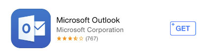Outlook app for iPhone